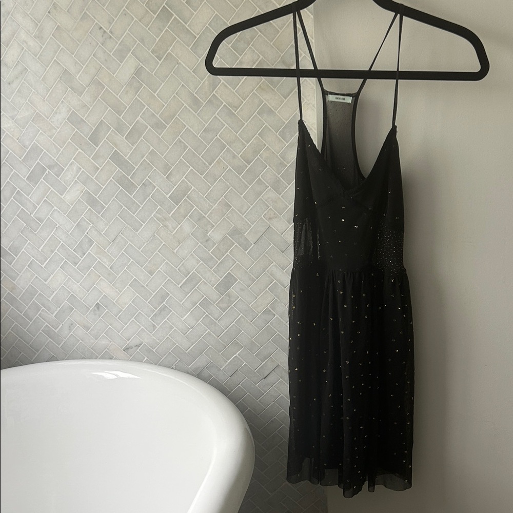 Kimchi Blue Mesh Spaghetti Strap Dress